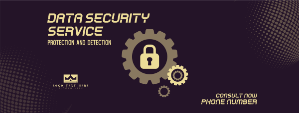 Data Protection Service Facebook Cover Design Image Preview