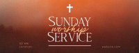 Blessed Sunday Service Facebook Cover Design