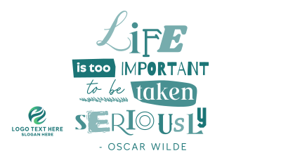 Life is Important Quote Facebook event cover Image Preview