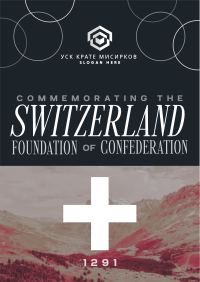 Switzerland Confederation Commemoration Flyer Image Preview