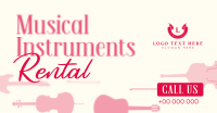Music Instrument Rental Facebook Ad Preview