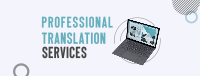 Professional Translator Facebook cover Image Preview