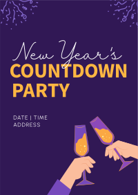 New Year's Toast to Countdown Flyer Image Preview