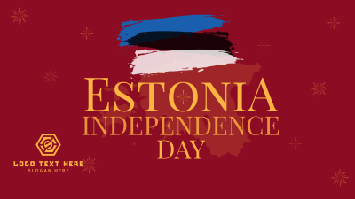 Simple Estonia Independence Day Facebook event cover Image Preview