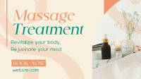 Simple Massage Treatment Facebook event cover Image Preview