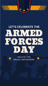 Armed Forces Day Greetings Instagram Reel Design