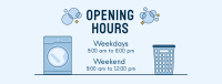 Laundry Shop Hours Facebook cover Image Preview