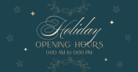 Elegant Holiday Opening Facebook Ad Design