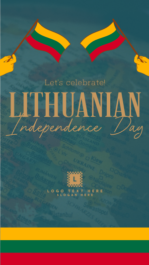 Modern Lithuanian Independence Day Instagram story Image Preview