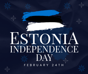 Simple Estonia Independence Day Facebook post Image Preview