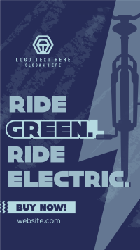 Green Ride E-bike YouTube short Image Preview