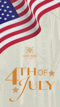 4th of July Flag Facebook Story Image Preview