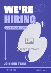 Playful Corporate Hiring Poster Image Preview