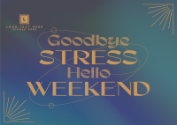 Stress Free Weekend Postcard Image Preview