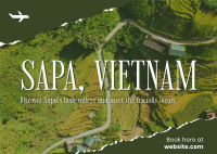 Vietnam Rice Terraces Postcard Image Preview