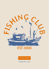 Fishing Club Flyer Design