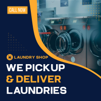 Laundry Delivery Instagram Post Design