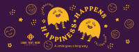 Happiness Is Contagious Facebook Cover Design