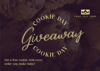 Cookie Giveaway Treats Postcard Design
