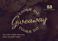 Cookie Giveaway Treats Postcard Image Preview