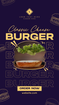 Cheese Burger Restaurant YouTube Short Design