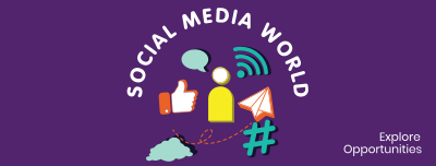 Social Media World Facebook cover Image Preview