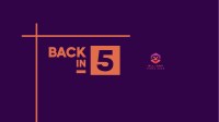 Back in 5 YouTube Banner Image Preview
