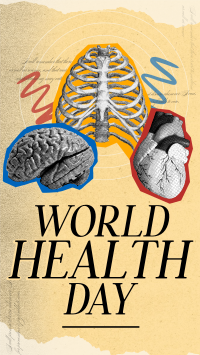 Vintage World Health Day Instagram Reel Image Preview