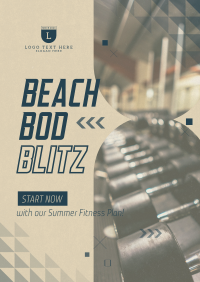 Summer Fitness Plan Poster Design