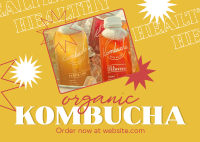 Healthy Kombucha Postcard Image Preview