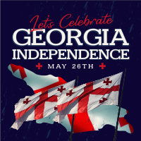 Let's Celebrate Georgia Independence Instagram post Image Preview