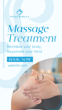 Simple Massage Treatment Facebook Story Image Preview