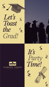 Elegant Graduation TikTok Video Image Preview