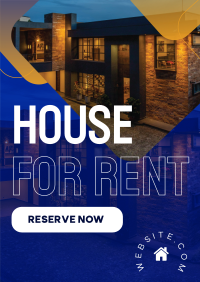House for Rent Poster Design