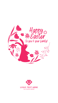 Easter Wreath Facebook Story Image Preview