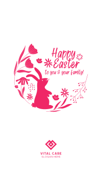 Easter Wreath Facebook story Image Preview