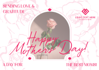 Mother's Day Rose Postcard Image Preview