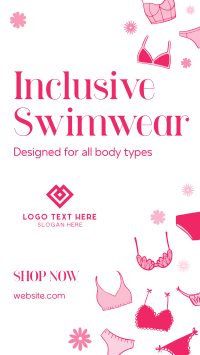 Inclusive Swimwear Facebook Story Design