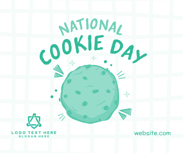 Cute Cookie Day Facebook Post Design