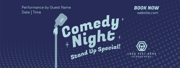 Stand Up Comedy Facebook Cover Design Image Preview
