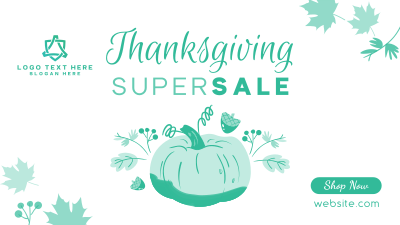 Thanksgiving Pumpkin Sale Facebook event cover Image Preview