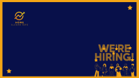 Modern Minimalist Hiring Zoom Background Image Preview