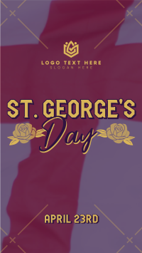 St. George's Cross YouTube Short Design