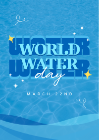 Quirky World Water Day Flyer Image Preview