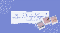 Scrapbook Daily Vlog YouTube Banner Design