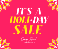 Holi-Day Sale Facebook Post Design