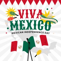 Mexican Independence Linkedin Post Design