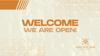 Grunge Welcome Texture  Animation Image Preview