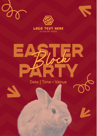 Easter Community Party Flyer Design