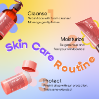 Skin Care Routine Instagram Post Design